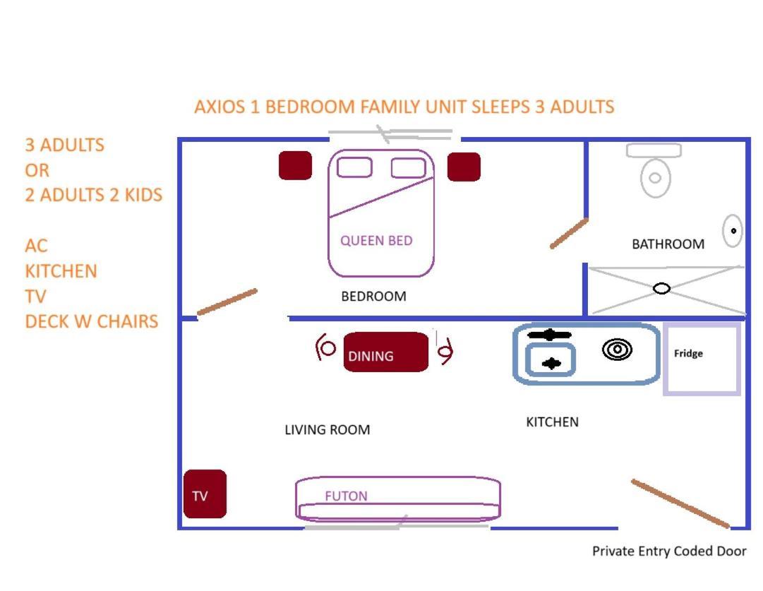 Axios Sun Apartments Кайе Колкер Екстериор снимка